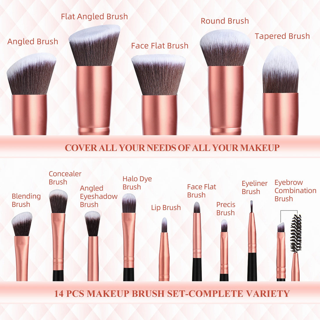 PHGLAM makeup brush set 5676