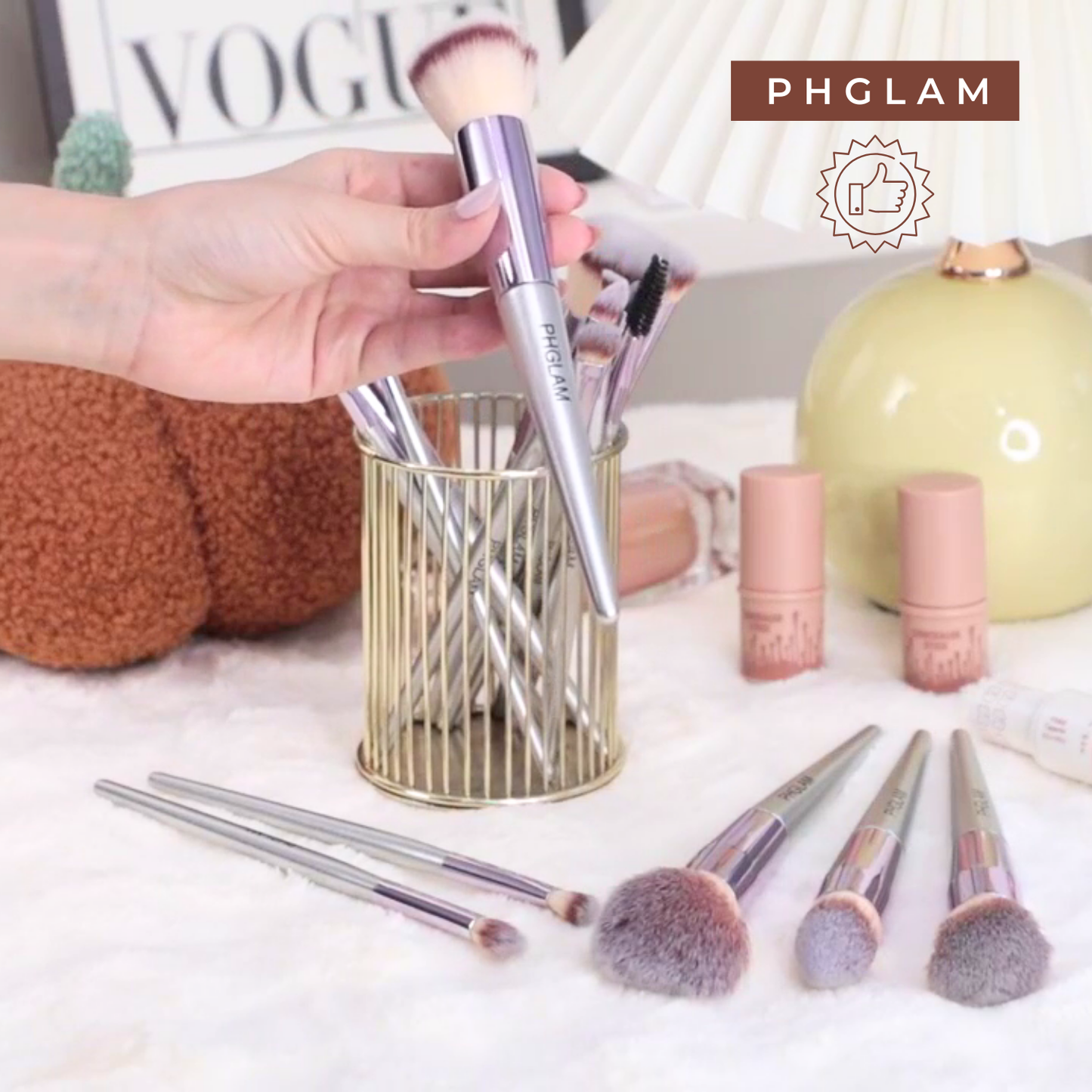 PHGLAM makeup brush set 56h2y