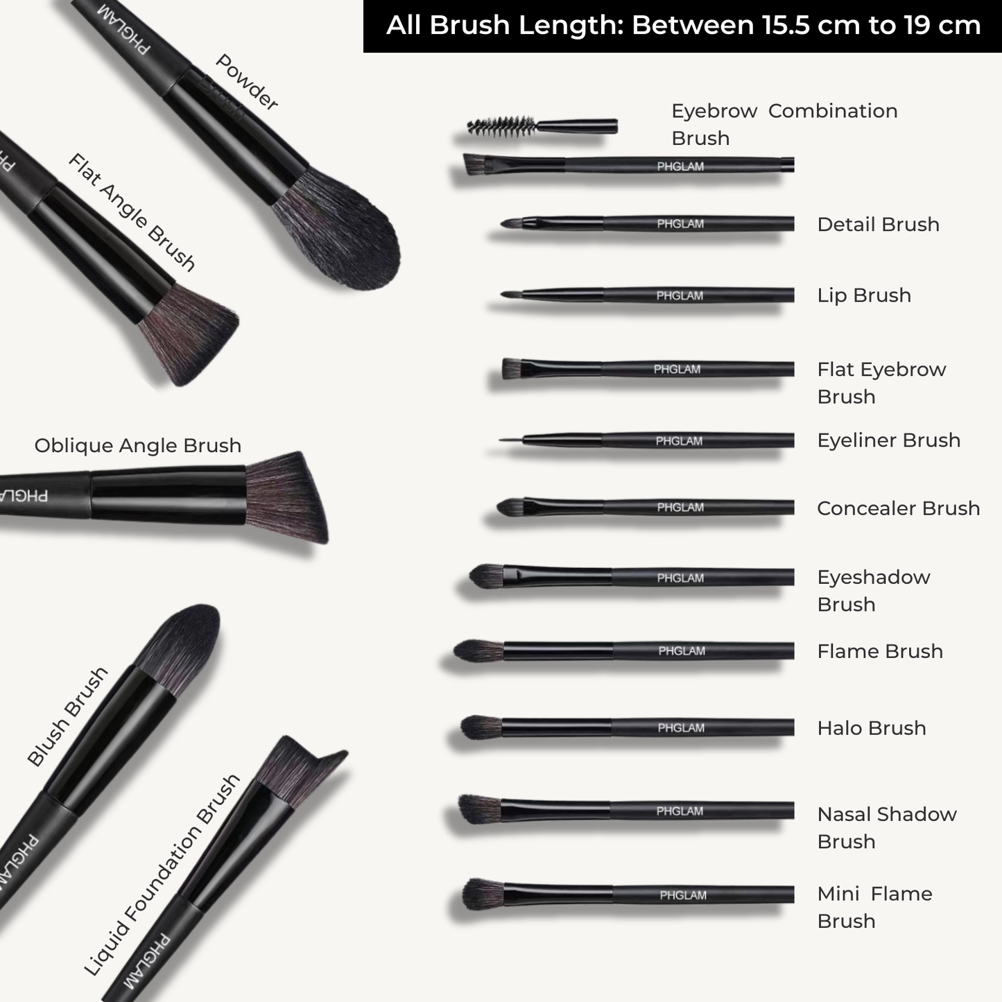 PHGLAM makeup brush set 56c5656t5