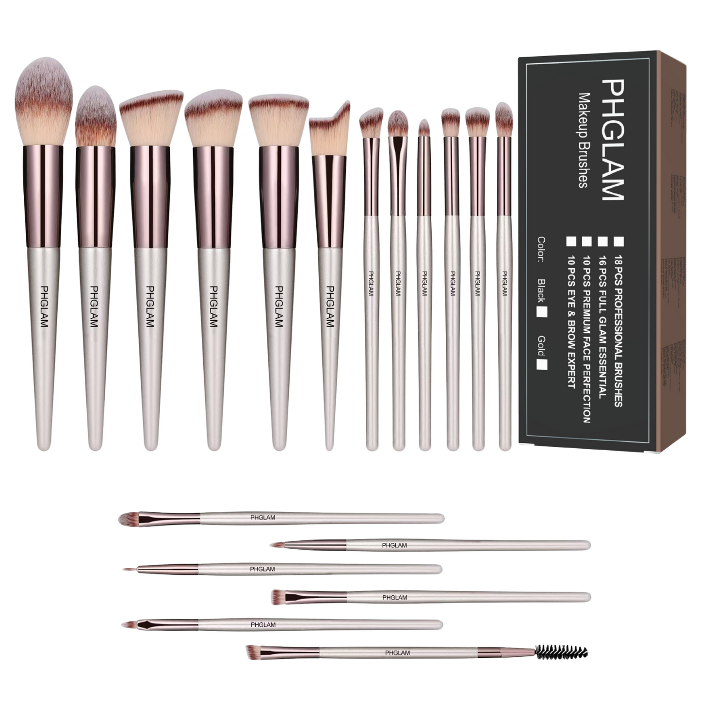 PHGLAM makeup brush set 56netv