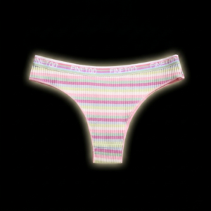 Cotton Colorful Stripe Low Waist Underwear (Model 145)